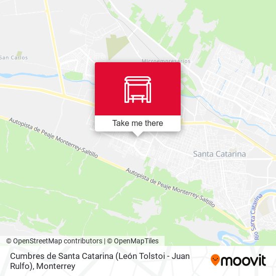 Cumbres de Santa Catarina (León Tolstoi - Juan Rulfo) map