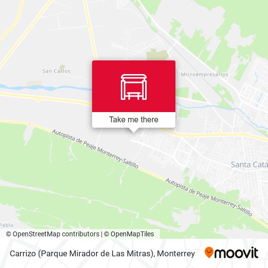 Carrizo (Parque Mirador de Las Mitras) map