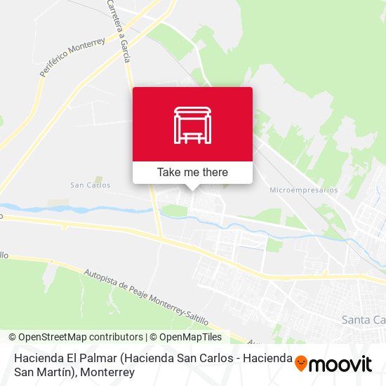 Hacienda El Palmar (Hacienda San Carlos - Hacienda San Martín) map