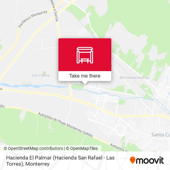 Mapa de Hacienda El Palmar (Hacienda San Rafael - Las Torres)