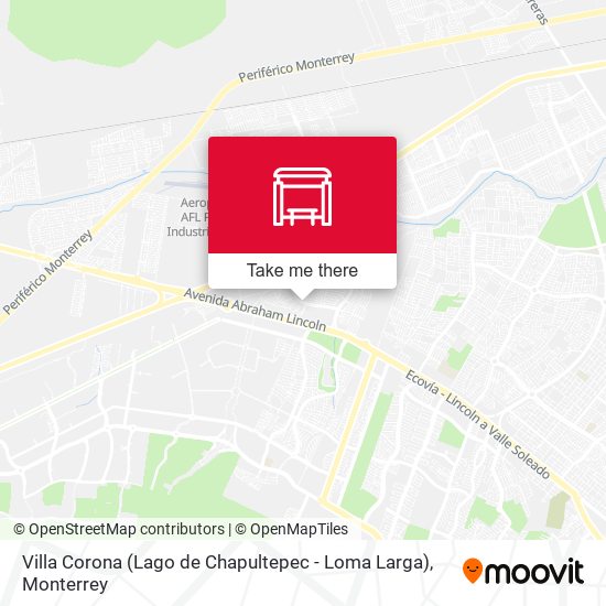 Villa Corona (Lago de Chapultepec - Loma Larga) map