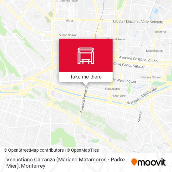 Venustiano Carranza (Mariano Matamoros - Padre Mier) map