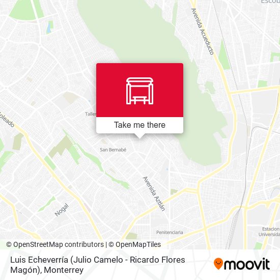 Mapa de Luis Echeverría (Julio Camelo - Ricardo Flores Magón)