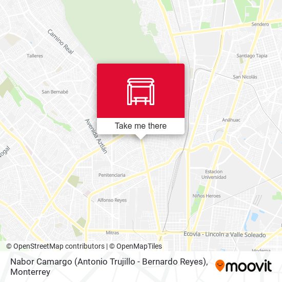 Nabor Camargo (Antonio Trujillo - Bernardo Reyes) map