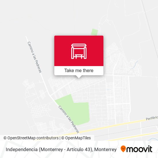 Mapa de Independencia (Monterrey - Artículo 43)