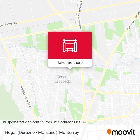 Mapa de Nogal (Durazno - Manzano)