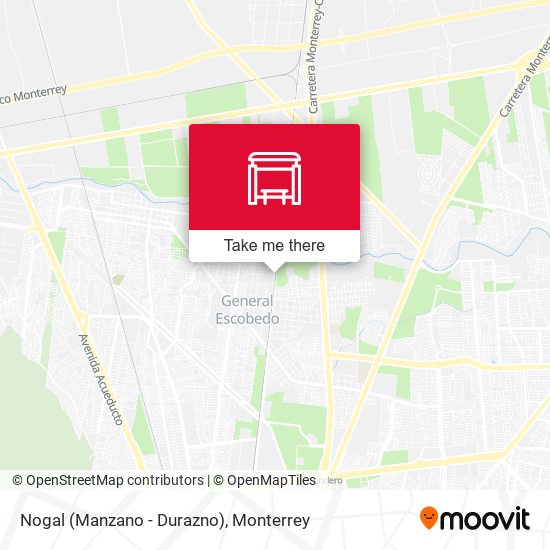Mapa de Nogal (Manzano - Durazno)
