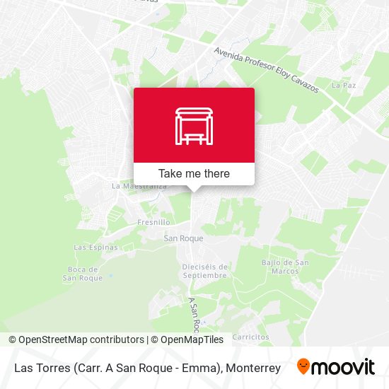 Mapa de Las Torres (Carr. A San Roque - Emma)