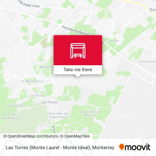 Mapa de Las Torres (Monte Laurel - Monte Ideal)