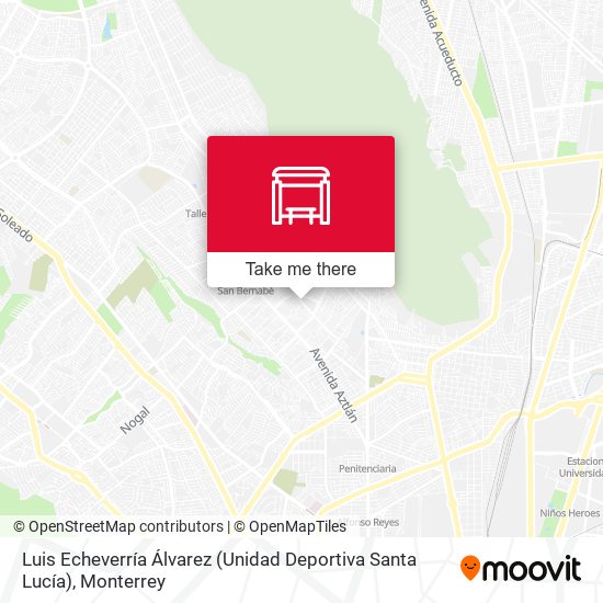 Luis Echeverría Álvarez (Unidad Deportiva Santa Lucía) map