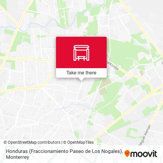Mapa de Honduras (Fraccionamiento Paseo de Los Nogales)
