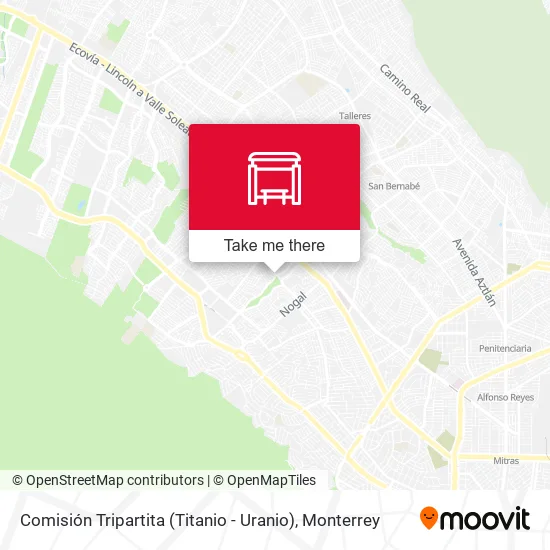 Comisión Tripartita (Titanio - Uranio) map