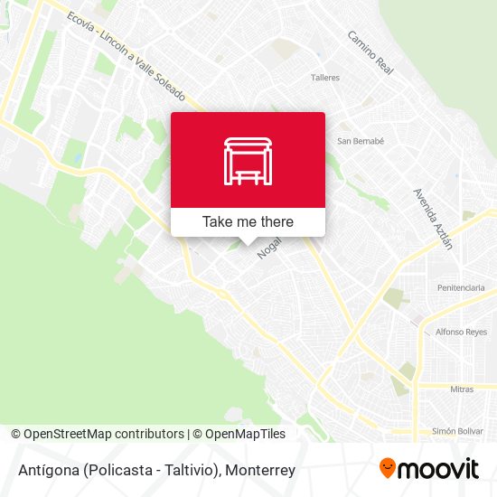 Antígona (Policasta - Taltivio) map