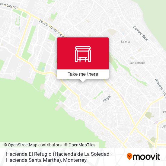 Hacienda El Refugio (Hacienda de La Soledad - Hacienda Santa Martha) map