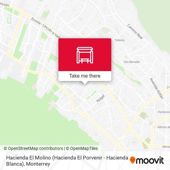 Hacienda El Molino (Hacienda El Porvenir - Hacienda Blanca) map