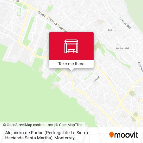Alejandro de Rodas (Pedregal de La Sierra - Hacienda Santa Martha) map