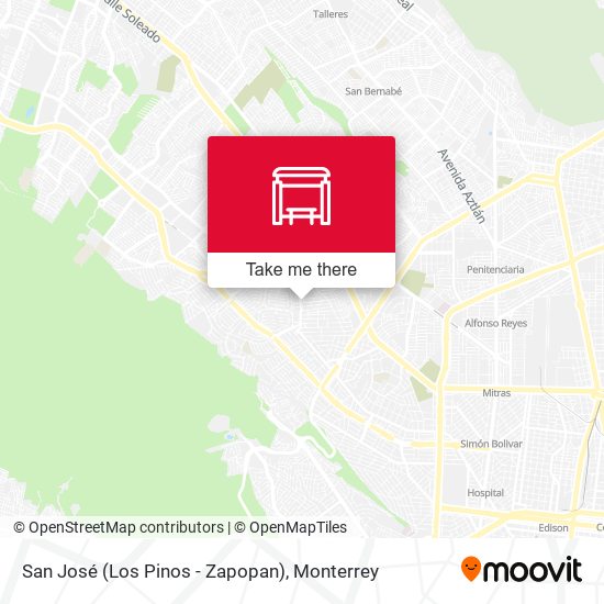 Mapa de San José (Los Pinos - Zapopan)
