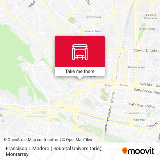 Francisco I. Madero (Hospital Universitario) map