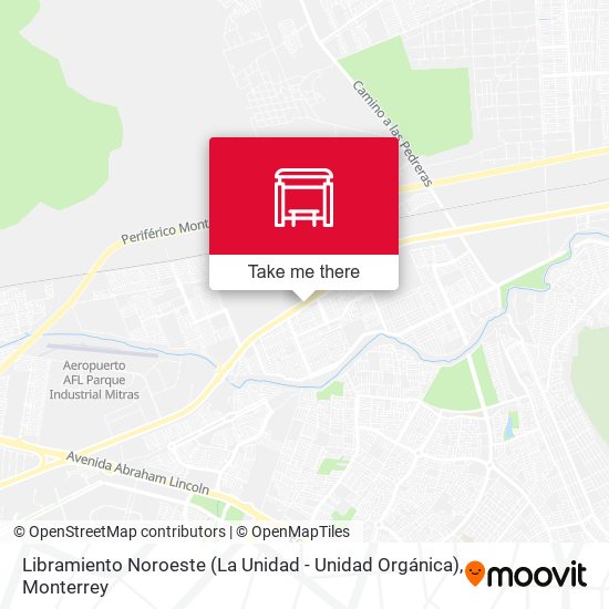 Libramiento Noroeste (La Unidad - Unidad Orgánica) map