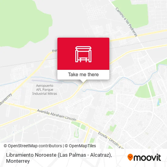 Mapa de Libramiento Noroeste (Las Palmas - Alcatraz)