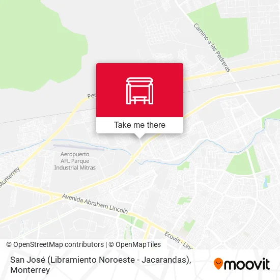Mapa de San José (Libramiento Noroeste - Jacarandas)