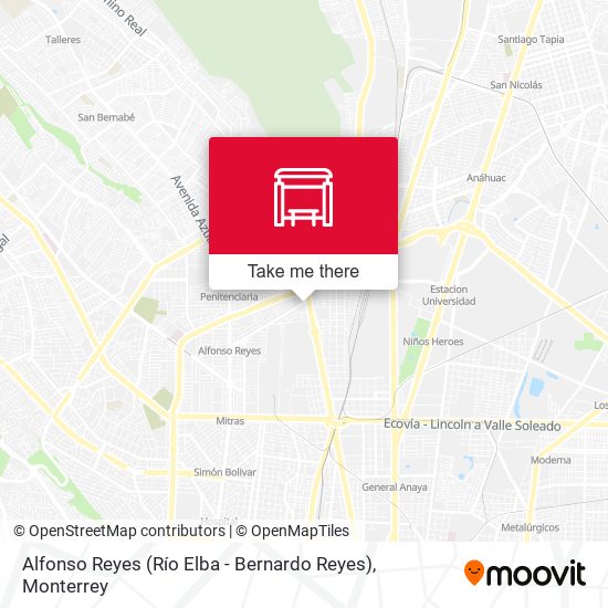 Mapa de Alfonso Reyes (Río Elba - Bernardo Reyes)