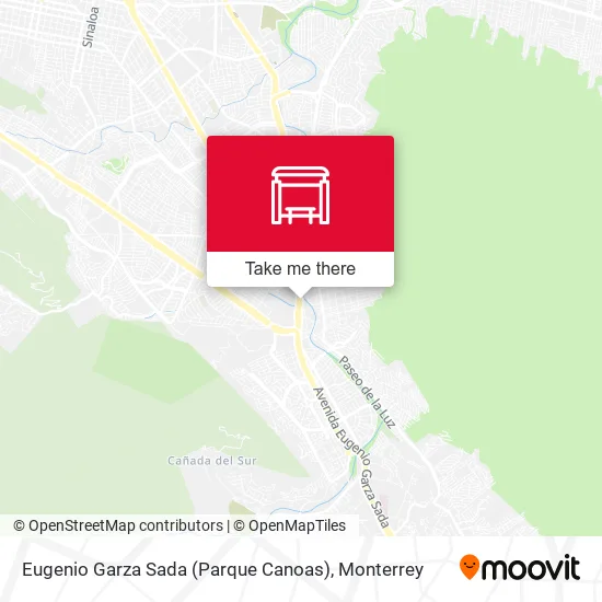 Mapa de Eugenio Garza Sada (Parque Canoas)