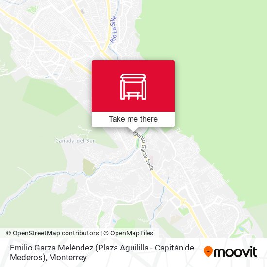 Mapa de Emilio Garza Meléndez (Plaza Aguililla - Capitán de Mederos)