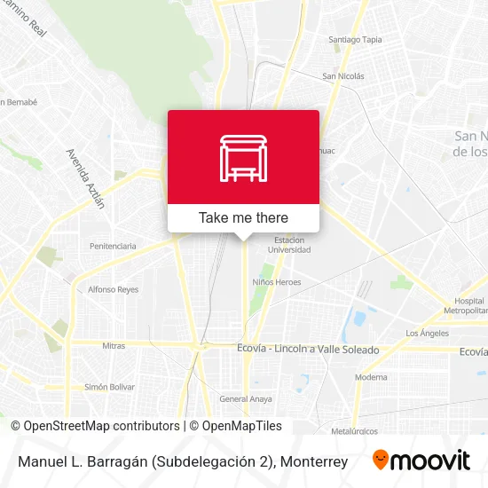 Mapa de Manuel L. Barragán (Subdelegación 2)