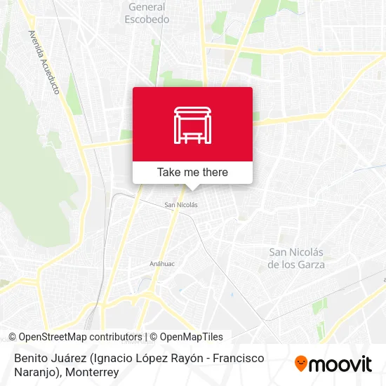 Mapa de Benito Juárez (Ignacio López Rayón - Francisco Naranjo)