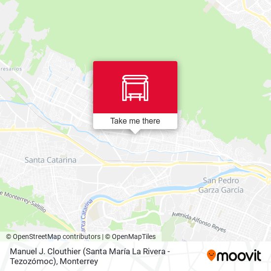 Manuel J. Clouthier (Santa María La Rivera - Tezozómoc) map