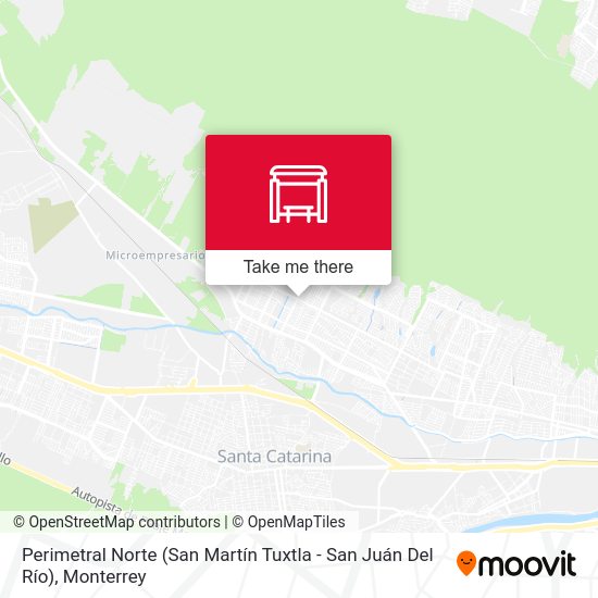 Perimetral Norte (San Martín Tuxtla - San Juán Del Río) map