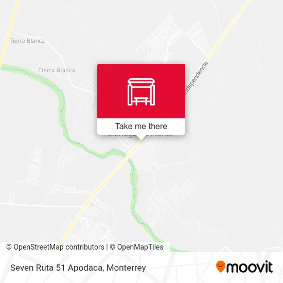 Seven  Ruta 51 Apodaca map