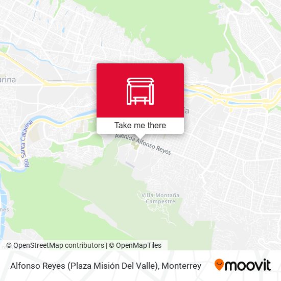 Alfonso Reyes (Plaza Misión Del Valle) map