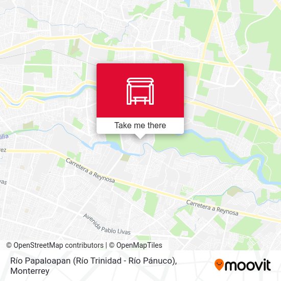 Río Papaloapan (Río Trinidad - Río Pánuco) map