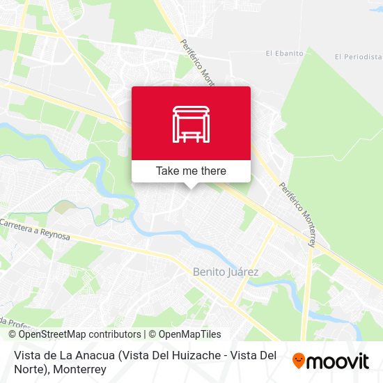 Vista de La Anacua (Vista Del Huizache - Vista Del Norte) map