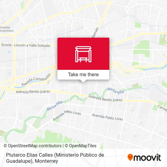 Plutarco Elías Calles (Ministerio Público de Guadalupe) map