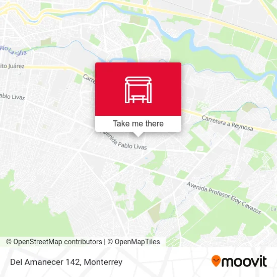 Del Amanecer 142 map