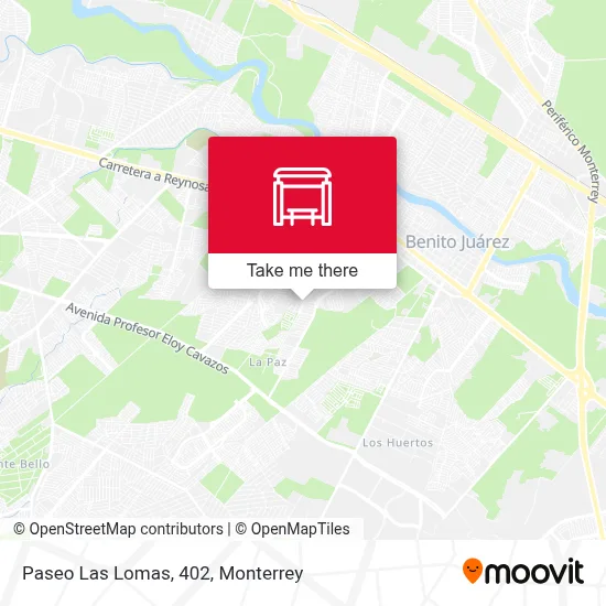 Paseo Las Lomas, 402 map