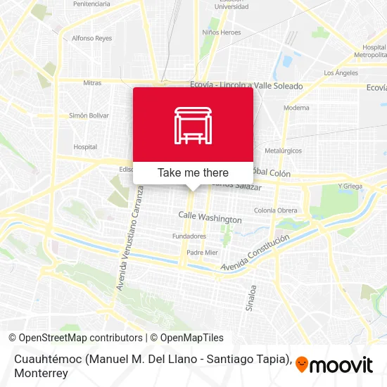 Mapa de Cuauhtémoc (Manuel M. Del Llano - Santiago Tapia)
