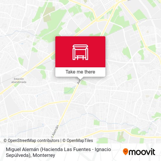 Miguel Alemán (Hacienda Las Fuentes - Ignacio Sepúlveda) map
