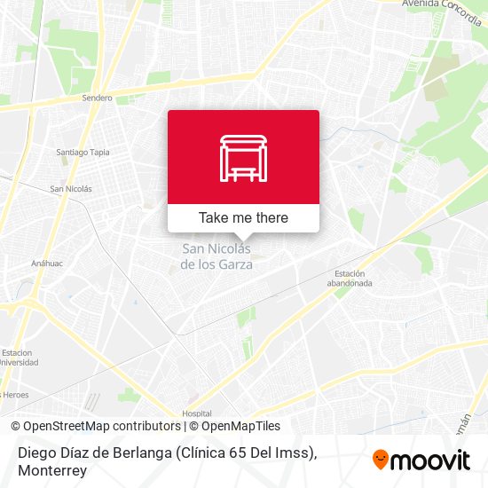 Diego Díaz de Berlanga (Clínica 65 Del Imss) map
