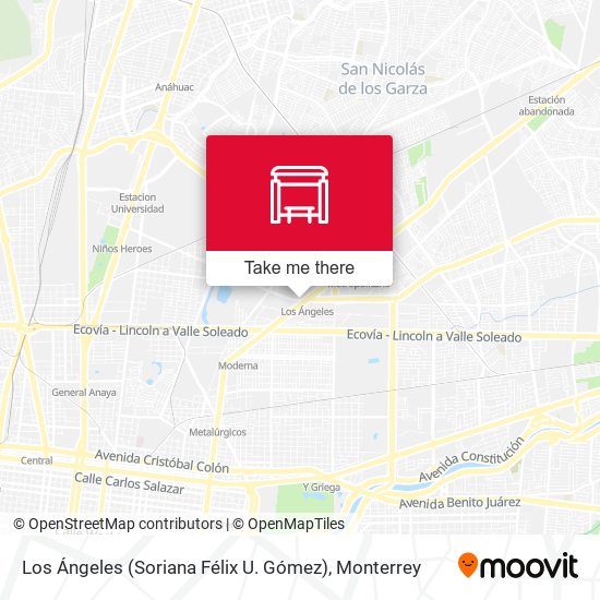 Los Ángeles (Soriana Félix U. Gómez) map