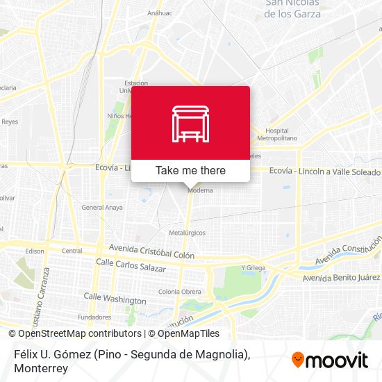 Mapa de Félix U. Gómez (Pino - Segunda de Magnolia)