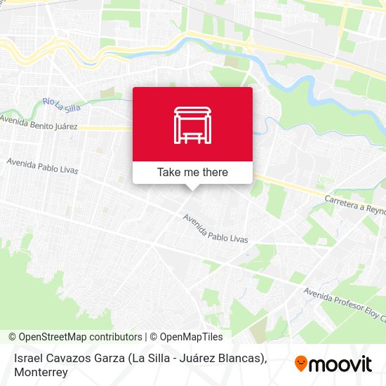 Mapa de Israel Cavazos Garza (La Silla - Juárez Blancas)