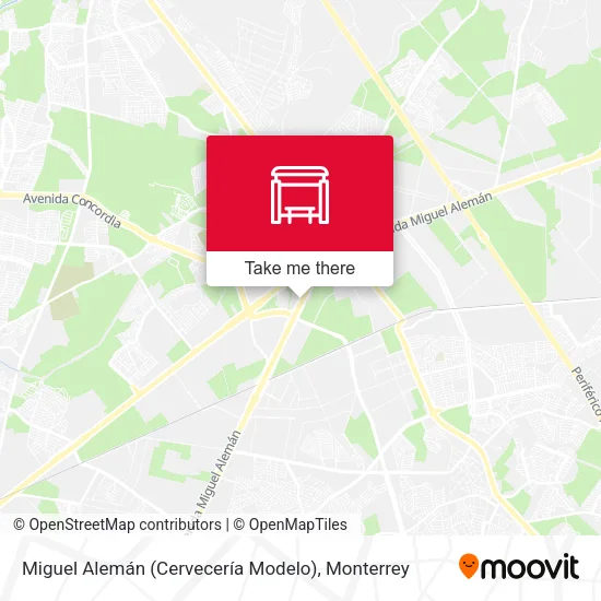 Mapa de Miguel Alemán (Cervecería Modelo)