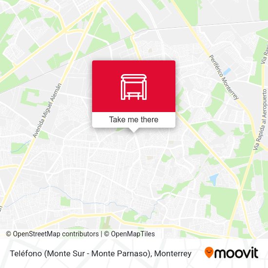 Teléfono (Monte Sur - Monte Parnaso) map