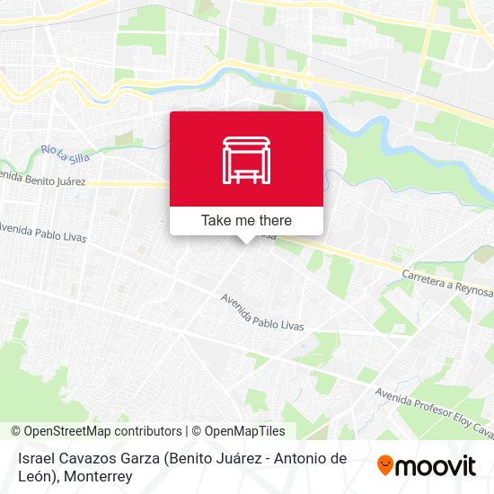 Israel Cavazos Garza (Benito Juárez - Antonio de León) map