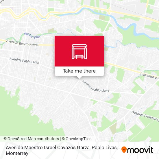 Avenida Maestro Israel Cavazos Garza, Pablo Livas map