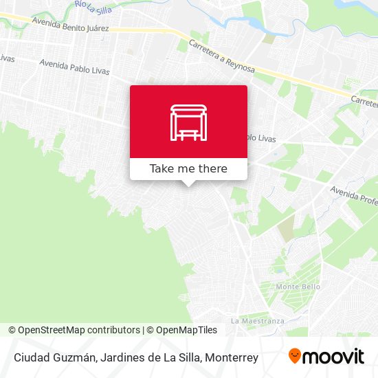 Ciudad Guzmán, Jardines de La Silla map